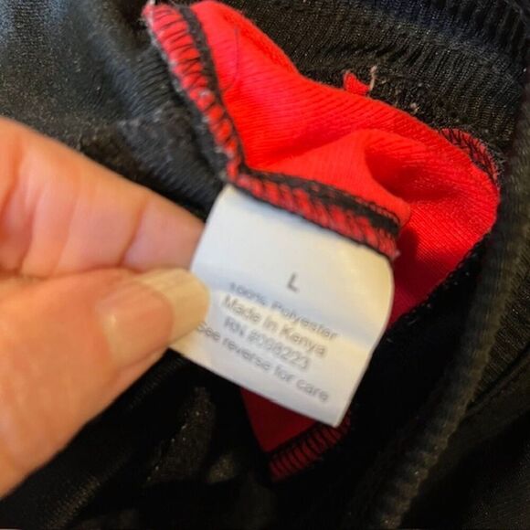 BCG Women's Running Track Pants Black with Red Soft Waist Size Large - Picture 9 of 10